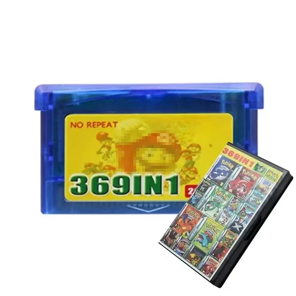 369 in 1 GBA 32 Bit Game Cartridge Card for GBA GBA SP NDS