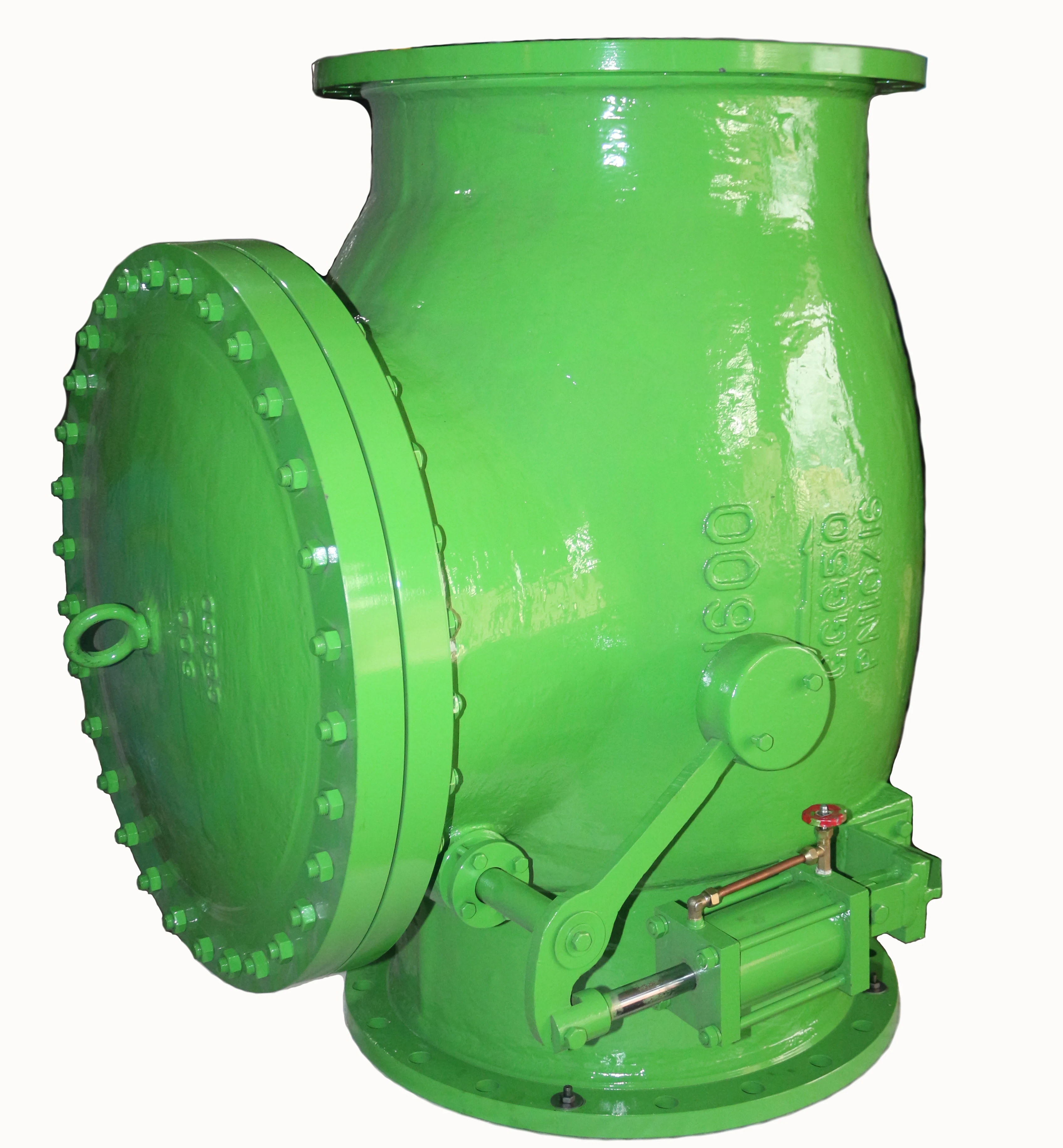 Swing Check Valve with Counterweight & Hydraulic Damper Ductile Iron Carbon Steel Body Size Size DN50-DN1000 PN10/16