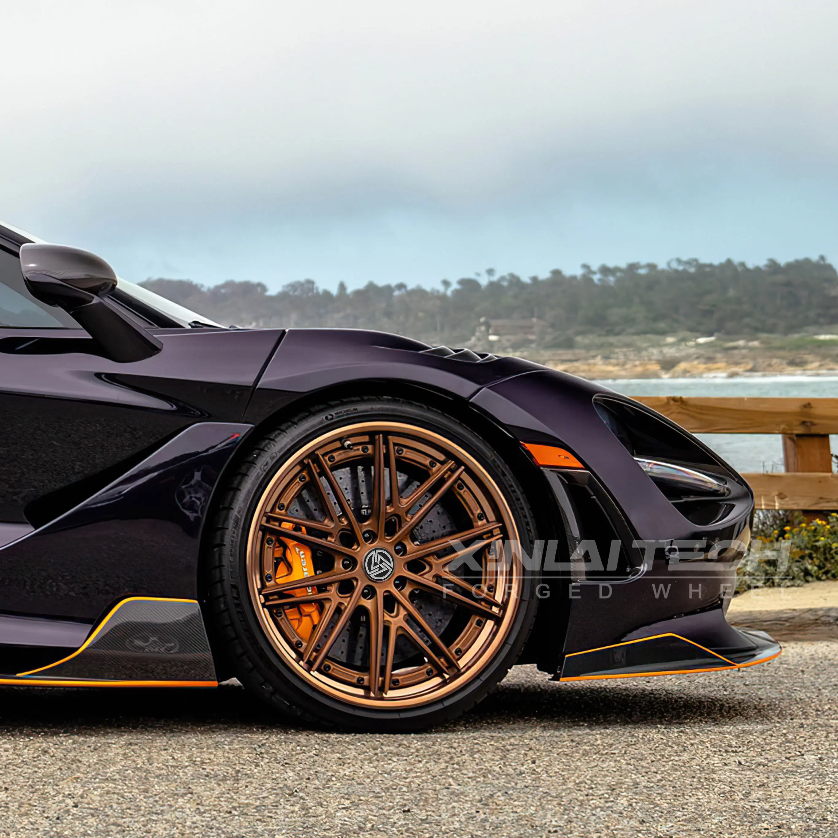 XL Custom Bronze Forged Alloy Wheels 2-Piece/3-Piece Multi-Spoke Rims for Luxury Sports Cars Performance Wheels - Image 4