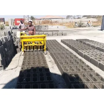 Qmy4-30 Mobile Manual Concrete Block Making Machine Block And Brick ...