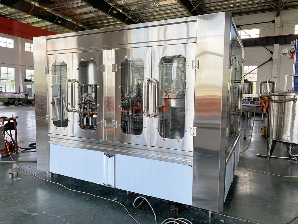 Pet Bottle Aluminum Canning Glass Bottled Flavored Drinks Beverage Complete Water Bottling Machine