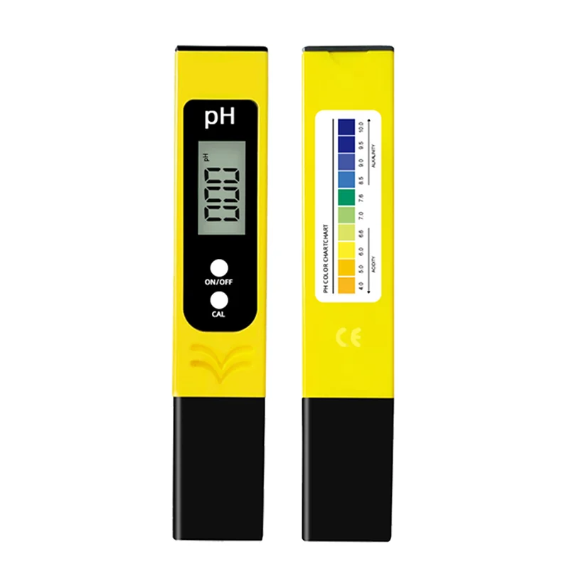 Digitaler pH-Meter zur Wassergüteprüfung Stiftform pH-Tester 0-14,00 für Trinkwasser, Aquarien, Swimmingpools