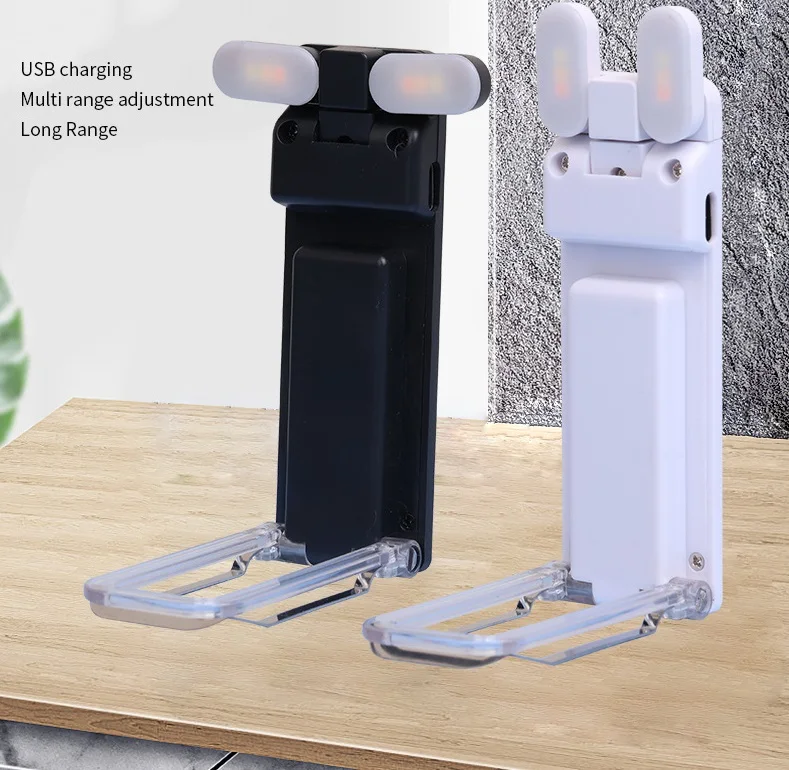 New 2 Switch USB Charging Portable Clip Light Table Lamp Eye protection Mini LED Card Book Light