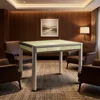 Juego de mahjong de mármol de jade de imitación.