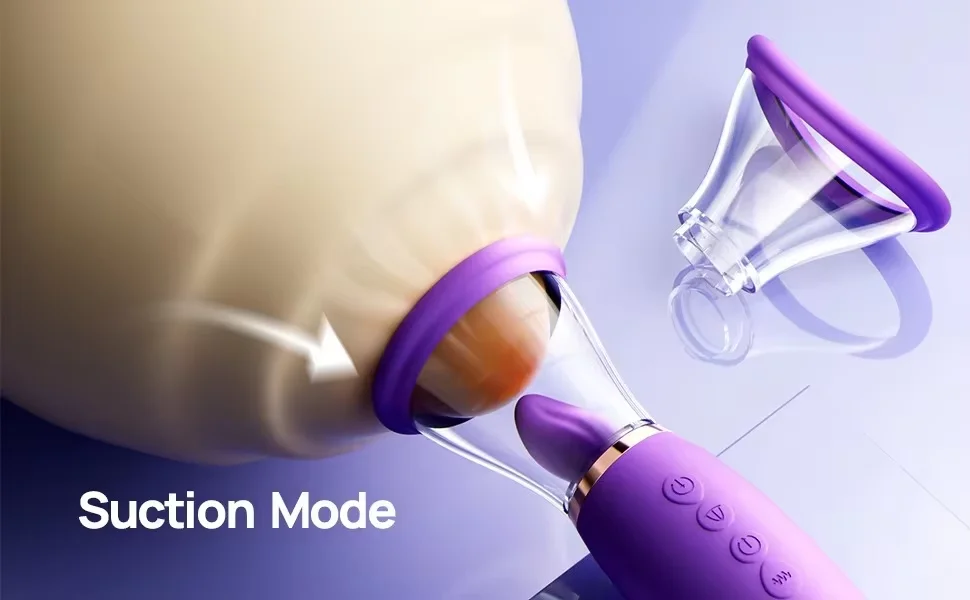 Charoite Dil Hareketli ve Emiş Fonksiyonlu Şarjlı Vibratör