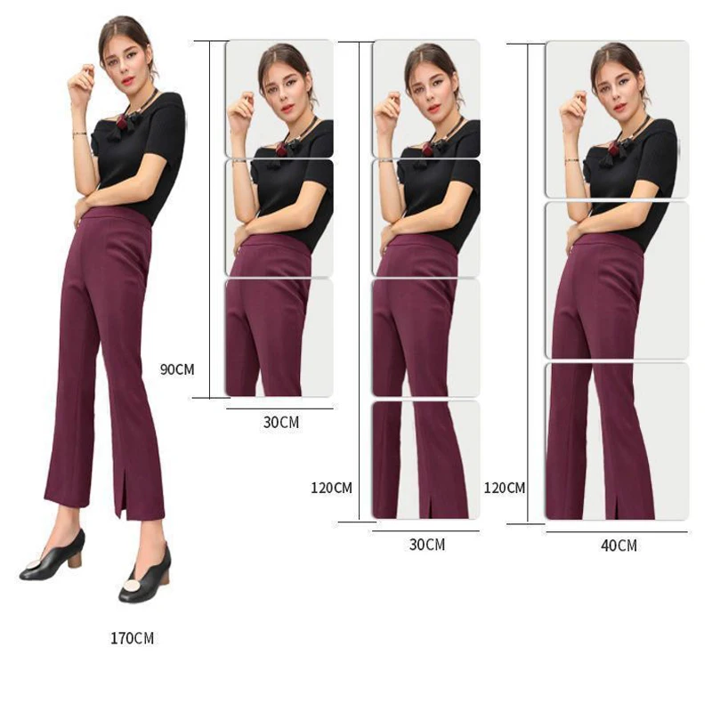 Custom Acrylic Soft Mirror Wall Self-adhesive Hd Full-length Mirror ...