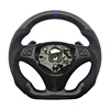 m series with holes+Carbon Fibre+Leather+blue Stitching