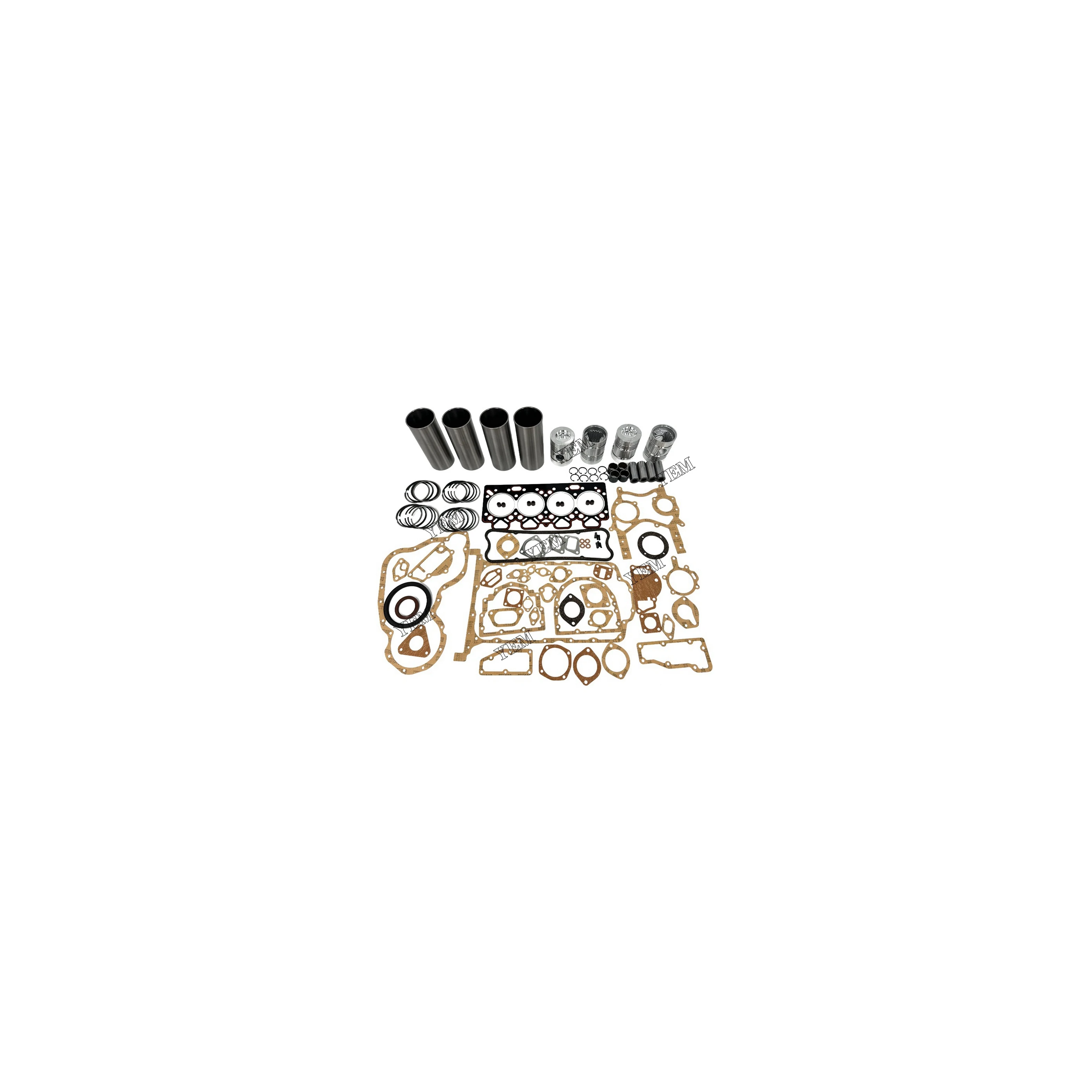 Machinery 4.236 Cylinder Liner Kit With Gasket Set for Perkins Standard Size Engine Parts