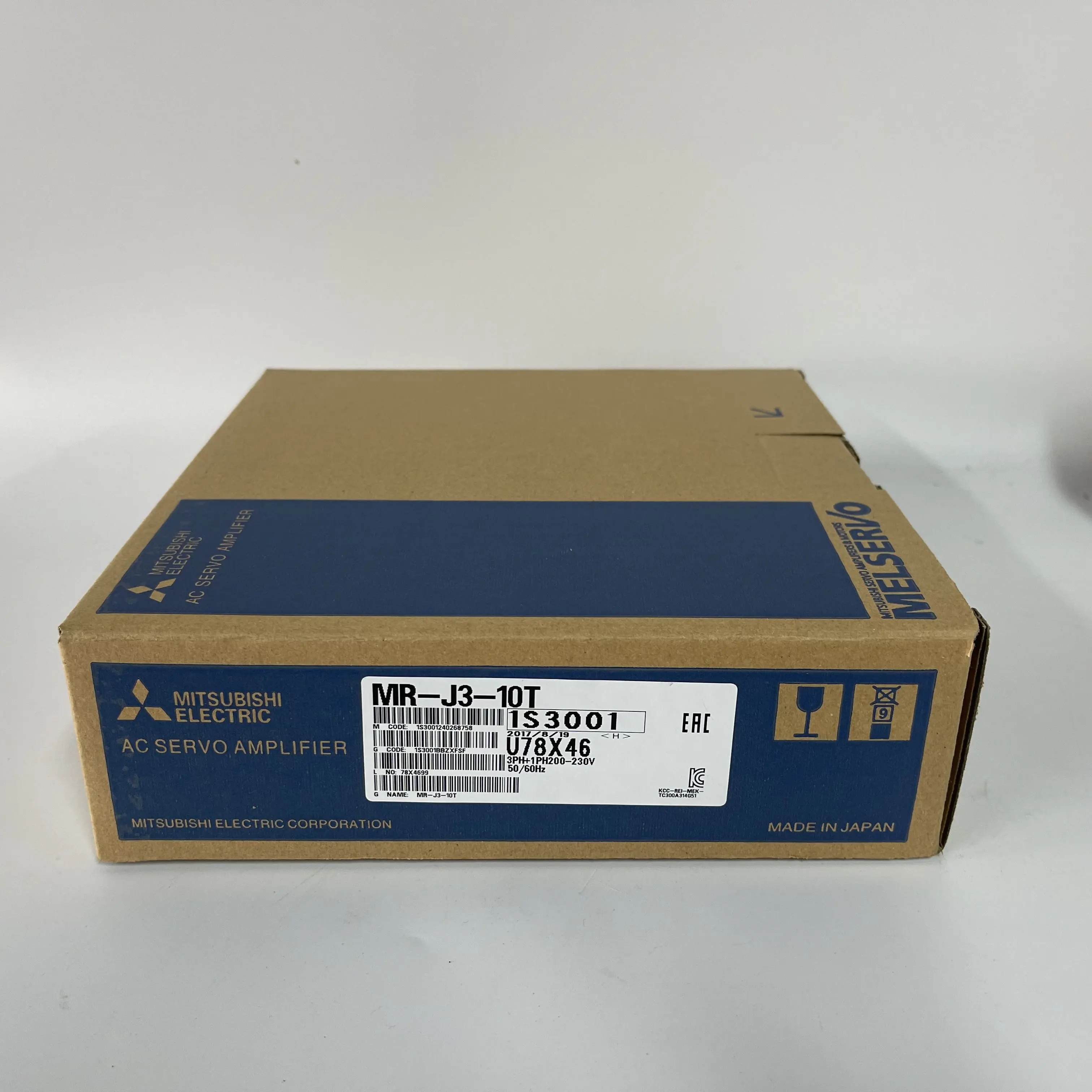 Mitsubishi AC Servo Amplifier MR-J3-10T Mitsubishi AC Servo Amplifier MR-J3-10T