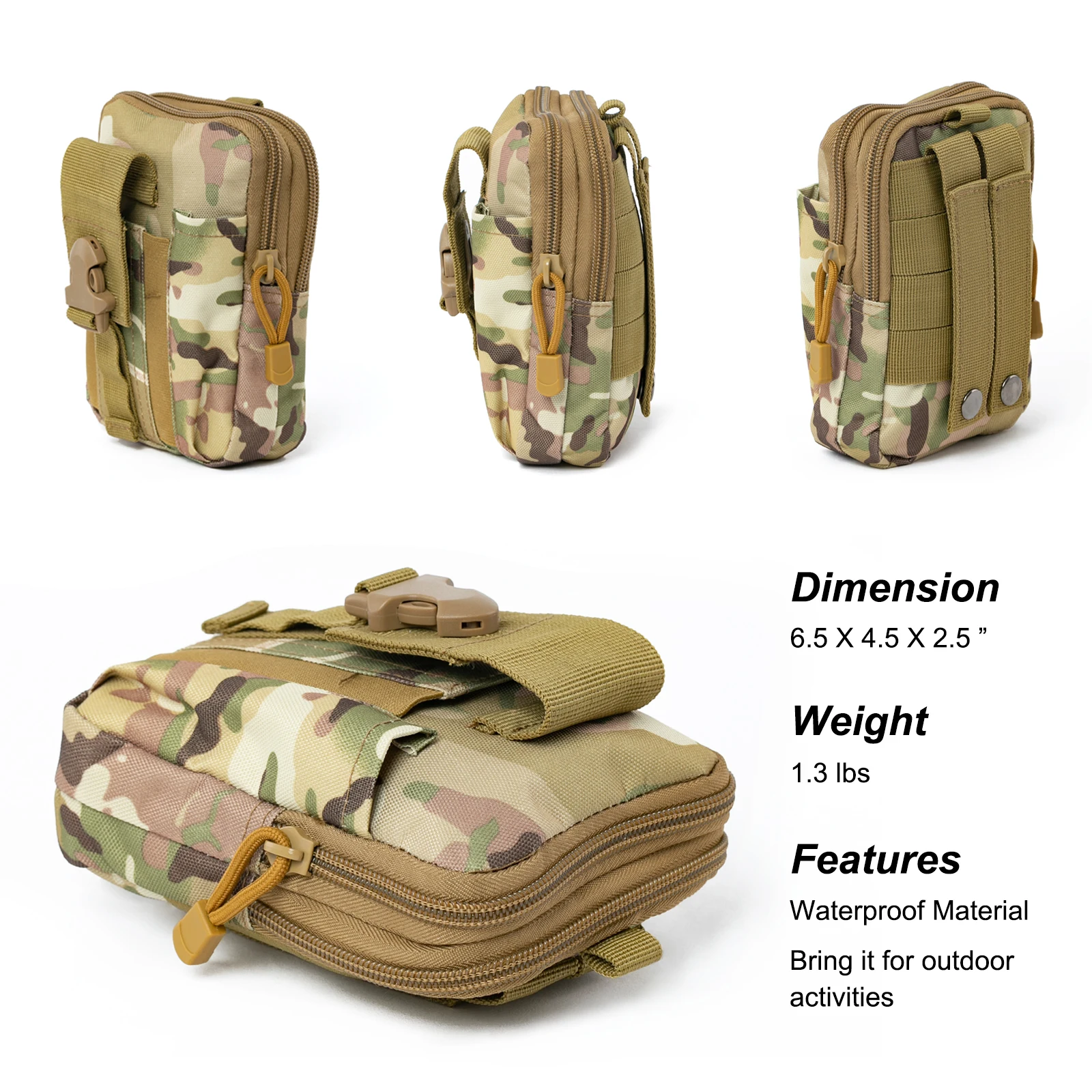 Emergency Survival Kit, First Aid Kit Professional Survival Gear Tool with IFAK Molle System Compatible Bag, Gift