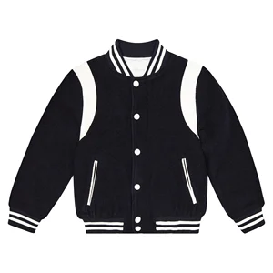 New Arrival Customizable Kids Varsity Jacket Premium Classic Button Vintage Baseball Style Custom Logo Fashionable Boys Jacket