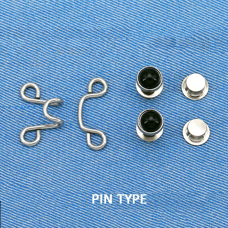 YN Make Tighter Button Adjuster for Pants Jeans Skirt Sleeves Jean Button Pins No Sewing Pants Clips Waist Buckle Set