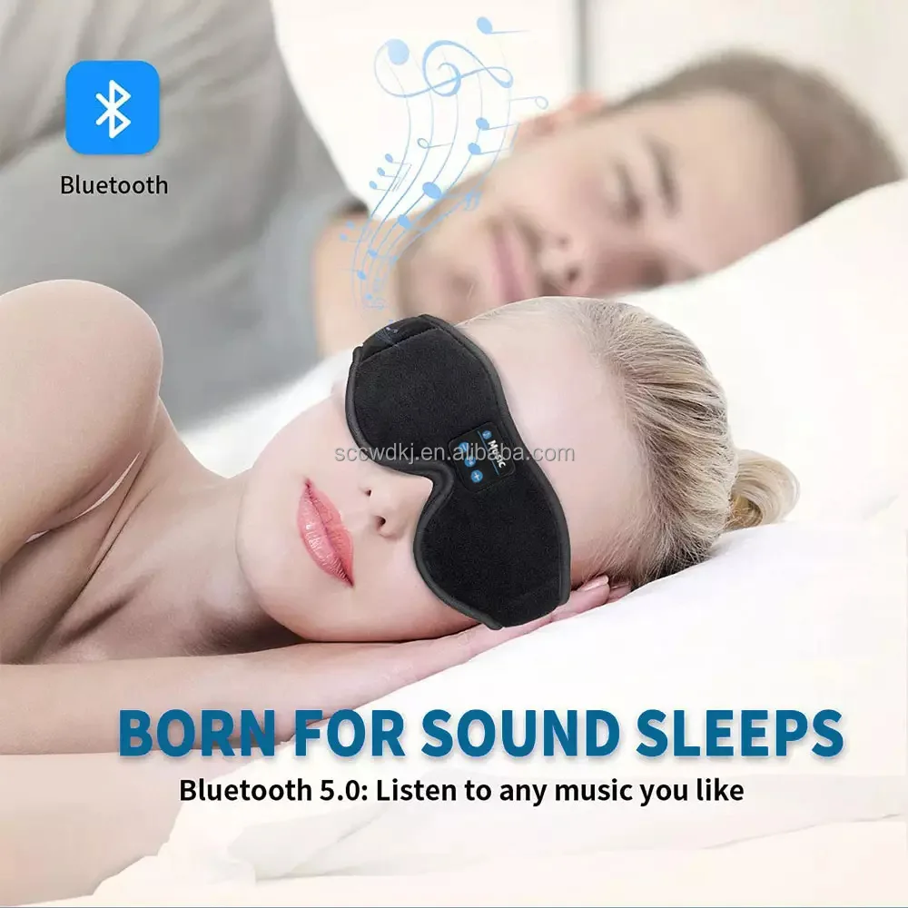 Hot Sell 3d Headphones Eye Mask Headset Wireless Music Headphones Eye