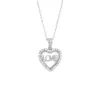 Collana cuore color acciaio n0345s