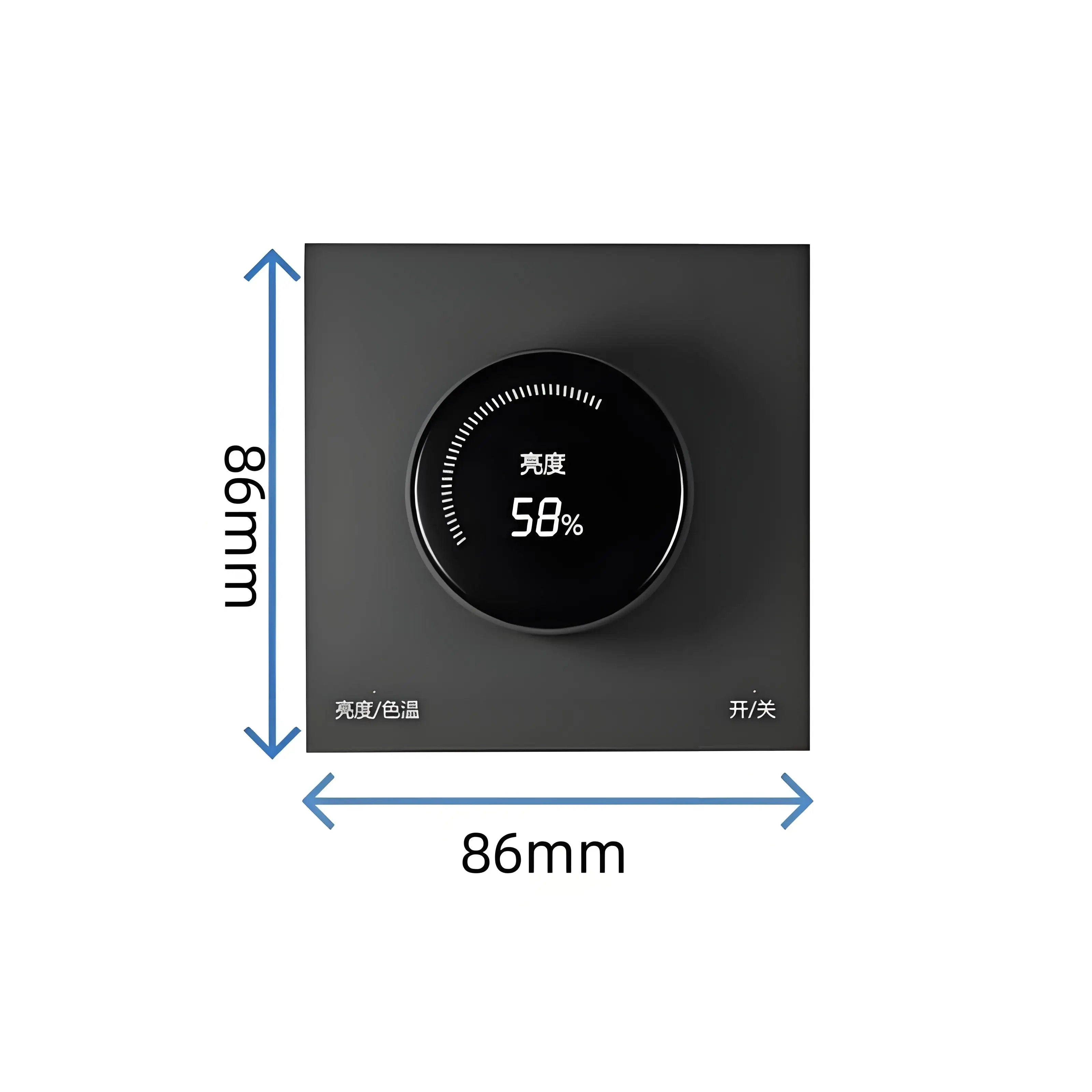 Smart Wall  Remote Control Switch with Smart Knob Dimmer Scene Single Fire Zero Fire 240v Max. Voltage