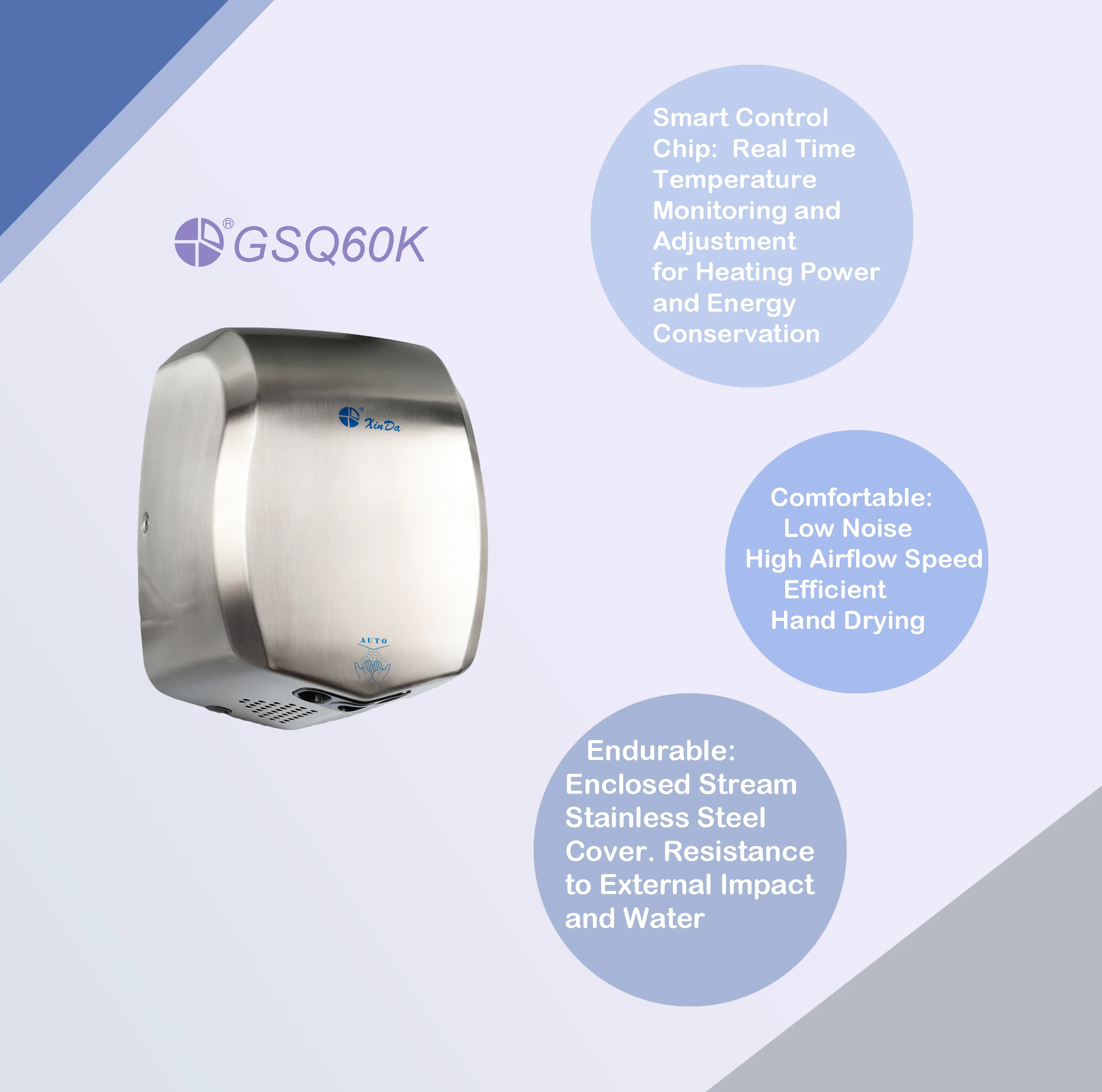 Stainless Steel Brushless Motor, GSQ60K, BLDC, Wall - detail 22