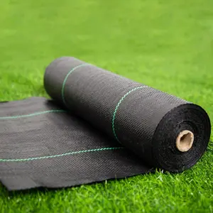 Custom-Size Anti-Grass PE Ground Cover Mesh Weed Mat Roll PP Woven Membrane Garden Supplies Mulch Film
