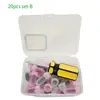 Set: 10 white, 10 pink, and yellow screwdrivers