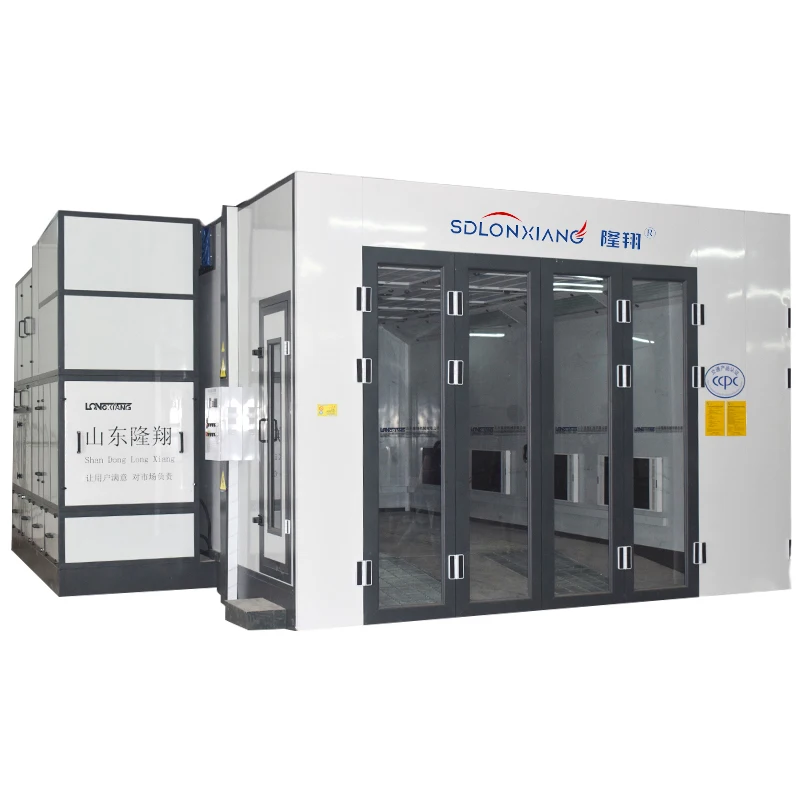 High Quality Custom Paint Booth for Truck and Bus LED Lighting and Electric Heating System for Car Painting and Baking