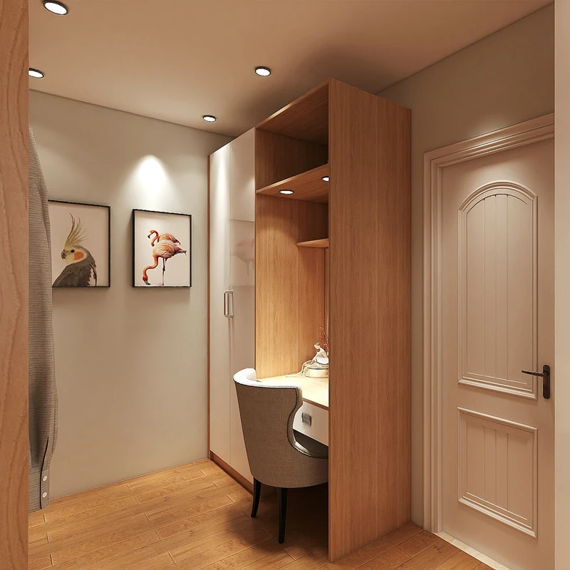 ワードローブ迅速配送カスタム木製シューズクローゼットキャビネット