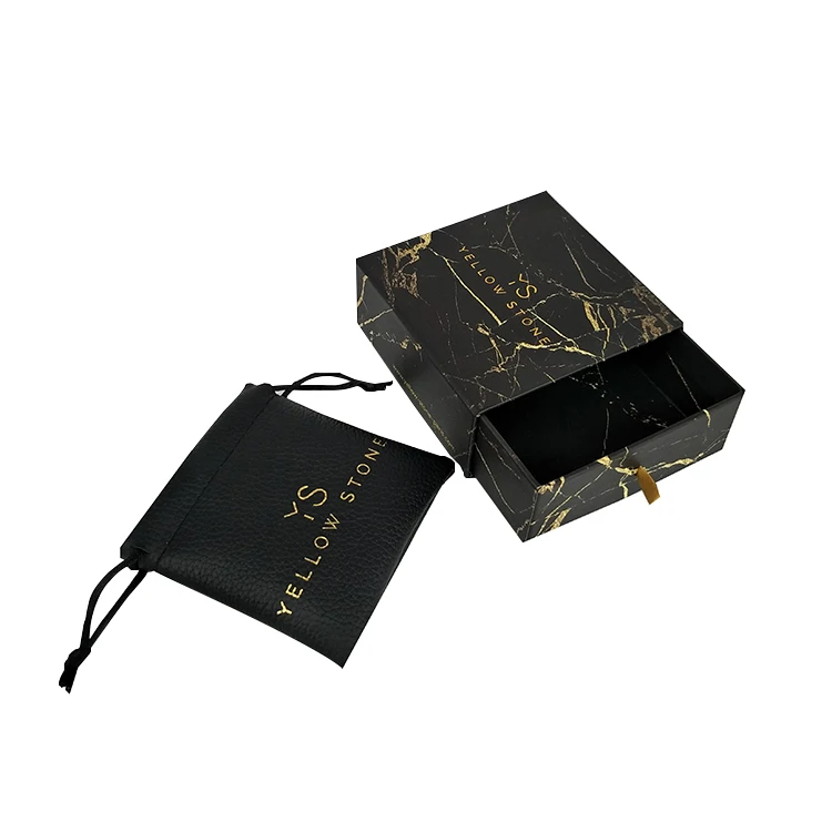 Пользовательский логотип печатный белый мрамор роскошная картонная подарочная упаковка ящик для ювелирных
