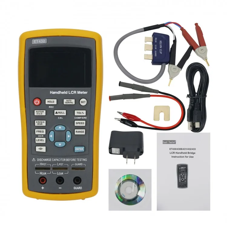 Et432 2.8" Handheld Digital Lcr Capacitance Inductance Tester Lcr Meter