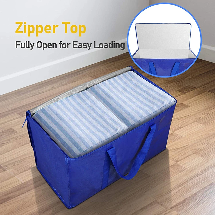 Factory Supply Custom pp Woven Storage Bag Shopping Packaging 145g pp Woven Moving Bag
