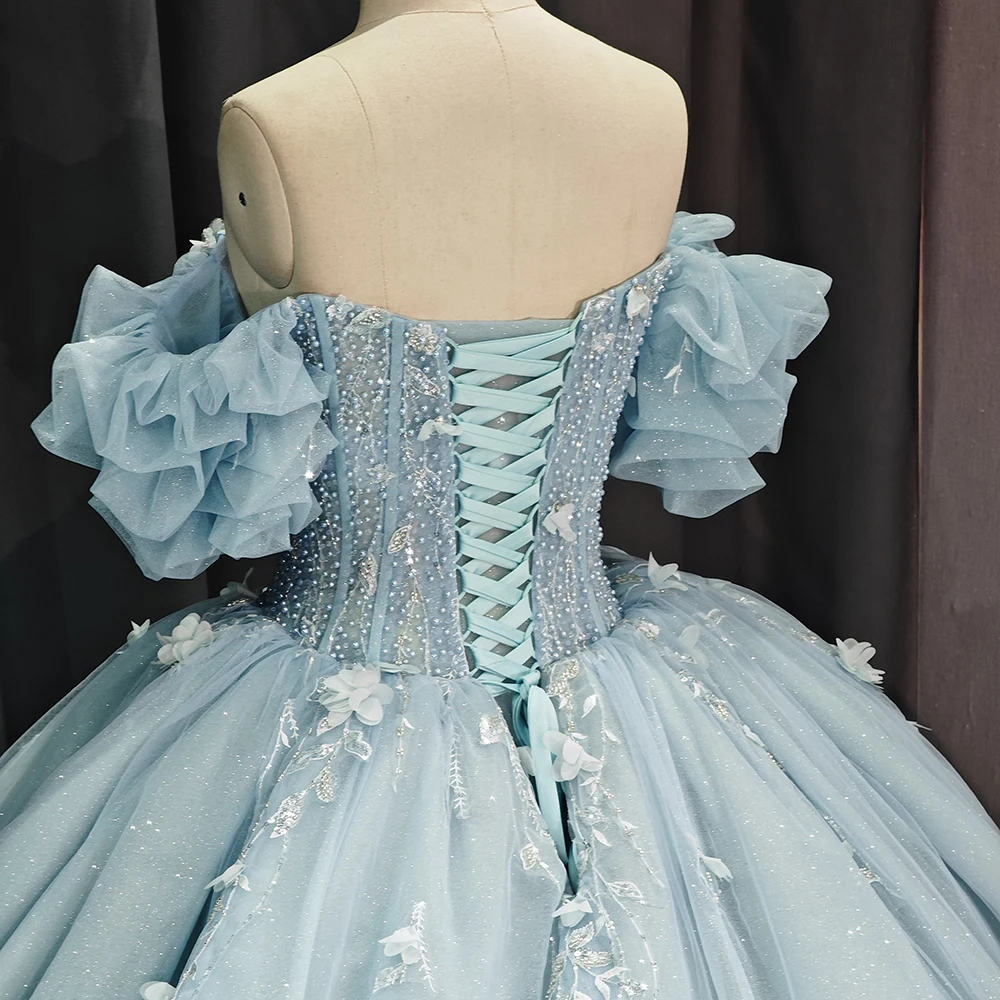 hoco dresses 2025 light blue Light Blue Sequin Mini Tight Homecoming Dress with Slit – jkprom main image 0