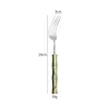 Green - dinner fork