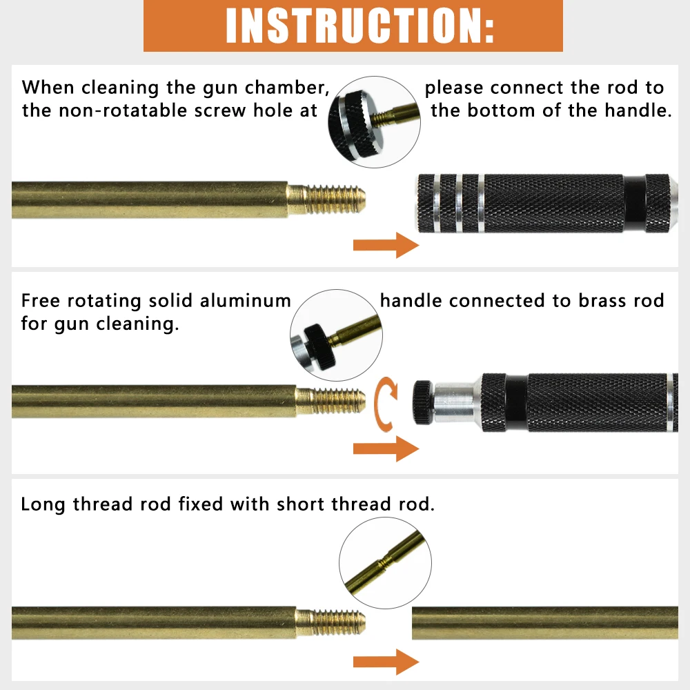 Gun Cleaning Tool Kit Classic Cleaning Kit With Hole Cleaning Snake