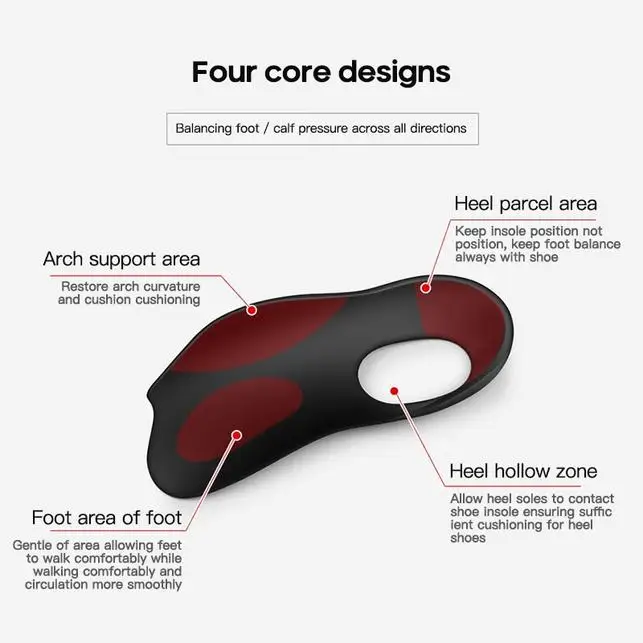 Custom Japanese Flat Foot Orthopedic Insoles for All-Day Comfort