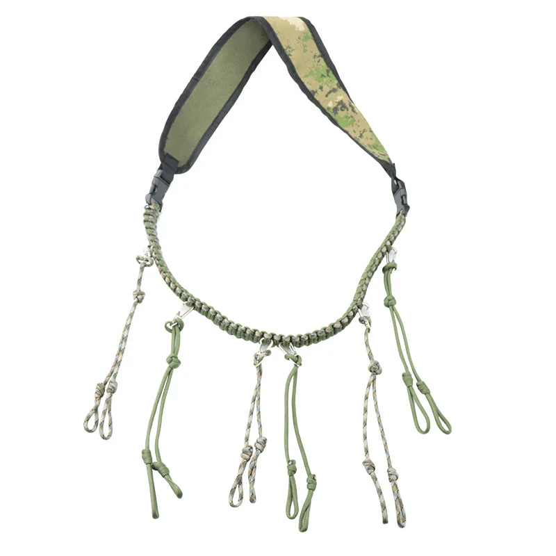 Новый 12 кольцевой охотничий шнурок тканый из Паракорда для вызова утки со съемными фиксаторами