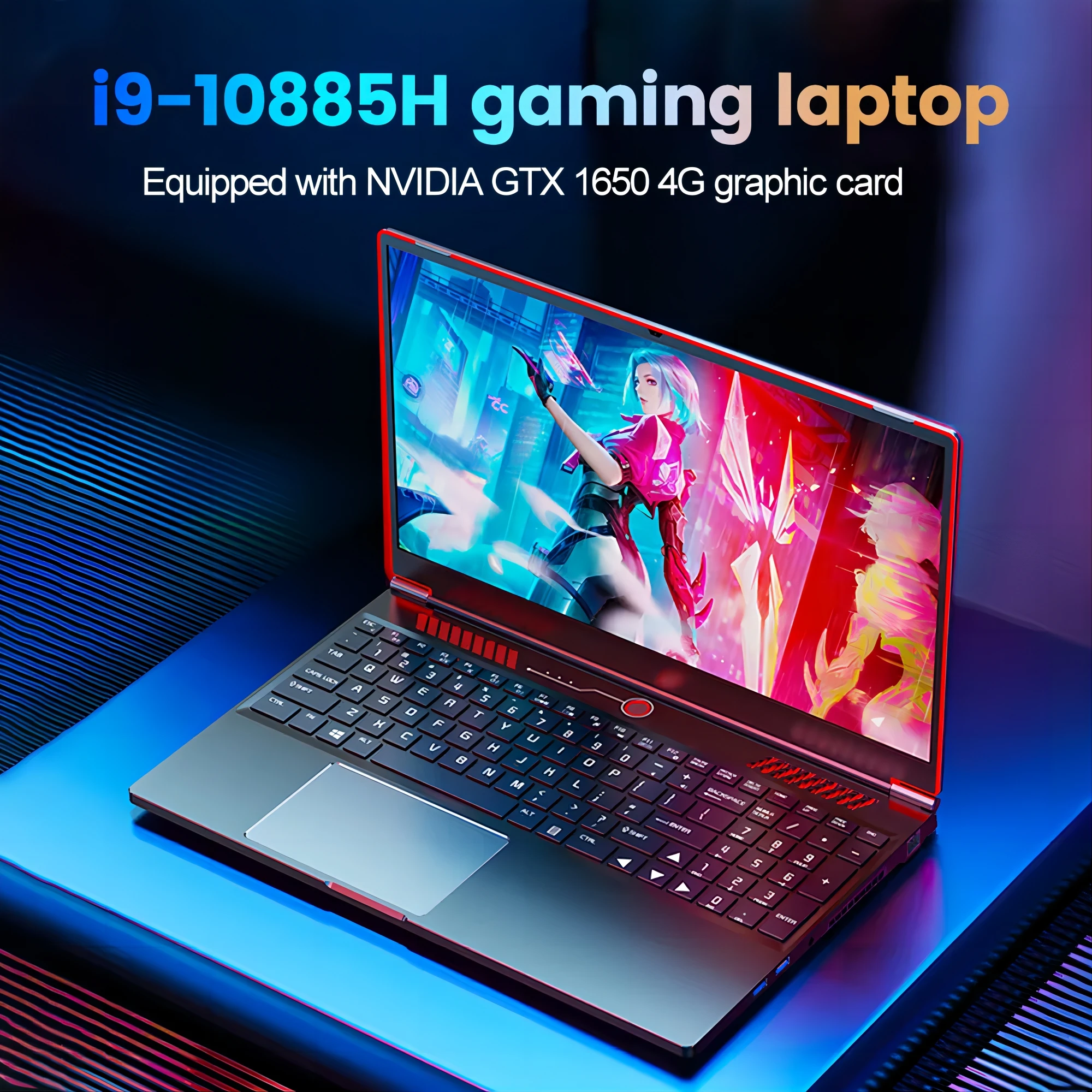 High Quality 16 Inch I9 10885H Gaming Laptop with GTX 1650
