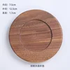 Walnut round coasters