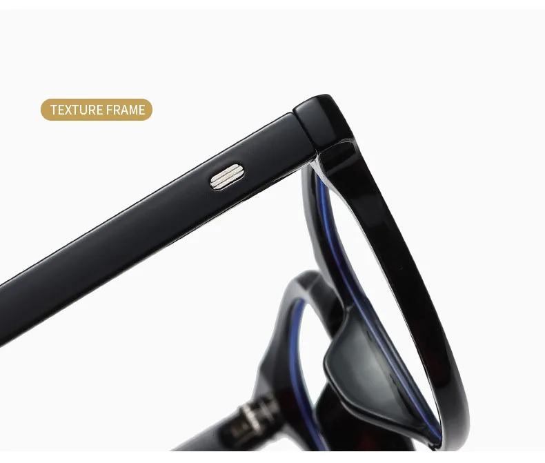 Montures de lunettes optiques pour hommes, très populaires, avec filtre anti-lumière bleue et motif uni._voghion.com