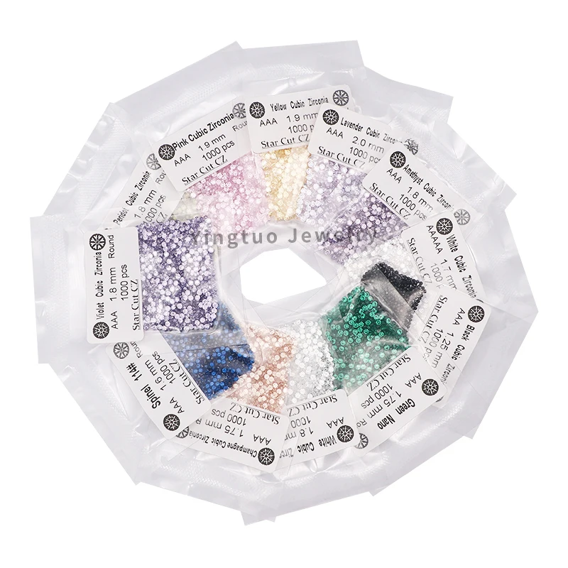 Shop Small Sizes Zircon 1000pcs/pack Synthetic CZ Stones