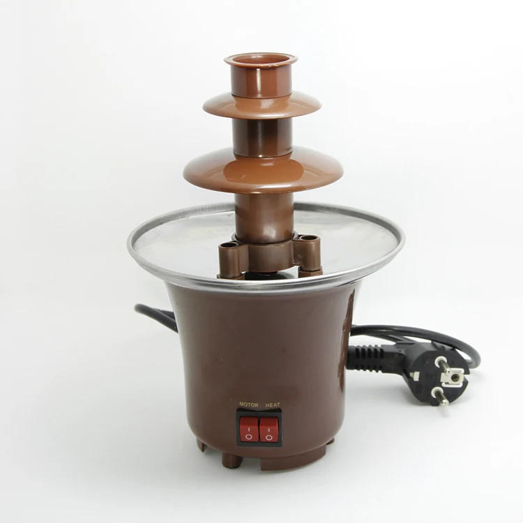 Мини-фонтан для шоколада домашней вечеринки 3 яруса кастрюля фондю фонтан