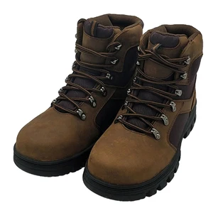 High Ankle Work Safety Boots Winter Genuine Leather with Rubberized for Summer and Autumn Seasons