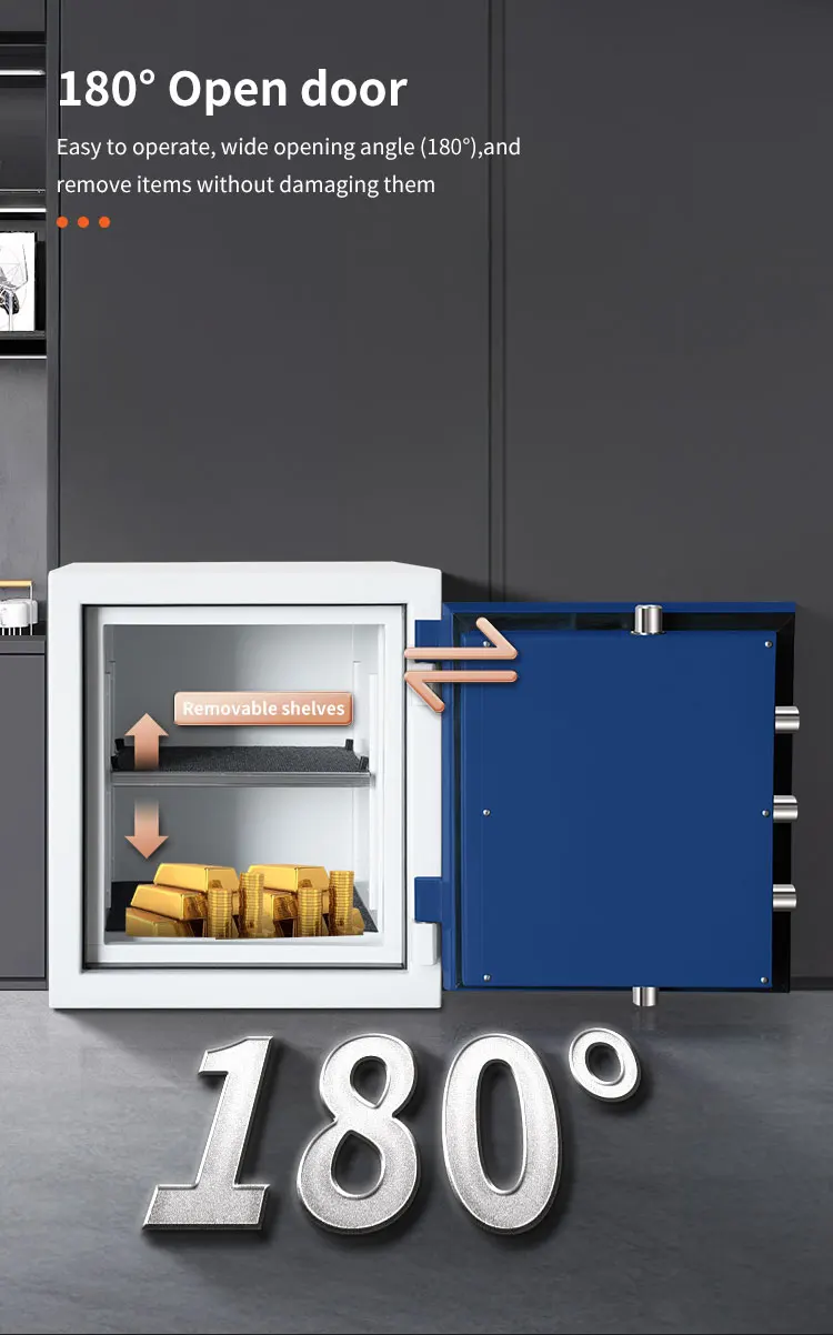 CEQSAFE Wholesale Fireproof Cabinet Safes Box Firearm Safe Fingerprint Jewelry Money Safe Box Home Hotel Office factory