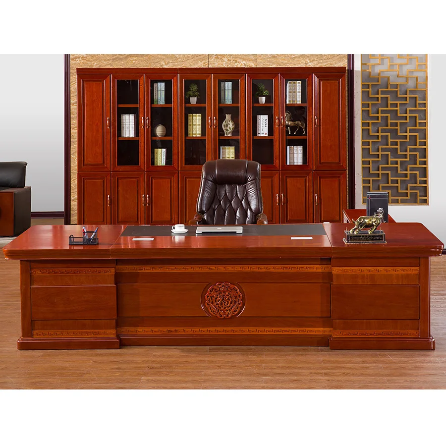 Office Desk Wooden Antique Wooden Executive Luxury Cabinet Executive ...