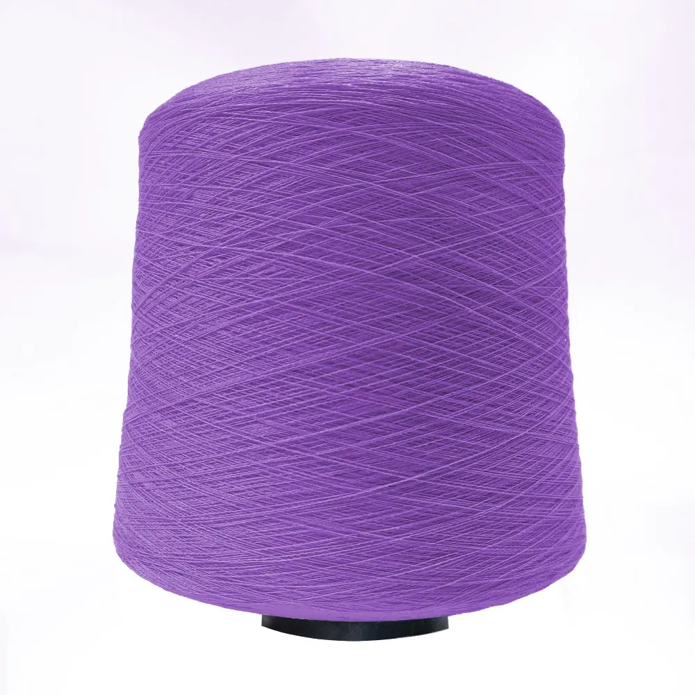 Low MOQ 24S Cold Silk Thread Viscose Nylon Mixed Dyed Yarn Composition Ice Silk Blended Yarn for Knitting Machine