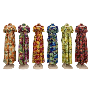 Women's New Fashion Slim Short-sleeved Europe and the United States Summer Printing Sexy Casual Dresses