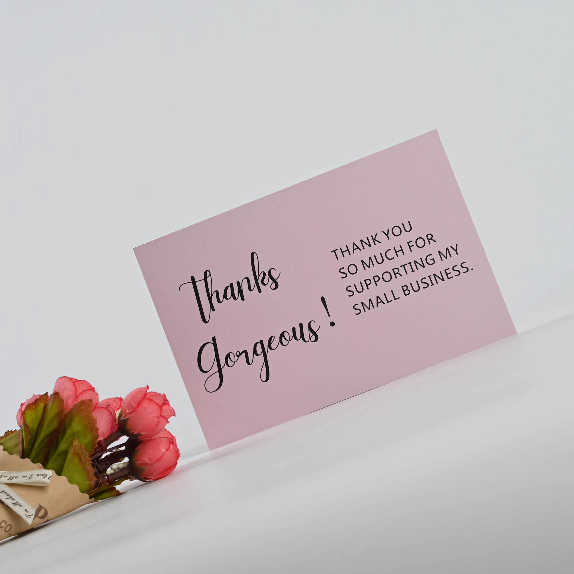 Wholesale Custom Logo Personalized Paper Card Custom Gift Thanks Card Thank You Card for Small Business