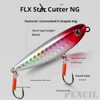 Cheery New Cannonball Son Dog Live Bait Metal Surface Type Fishing Topmouth Culter Bass Fish Lure with Hooks – Metal Jig – view 3