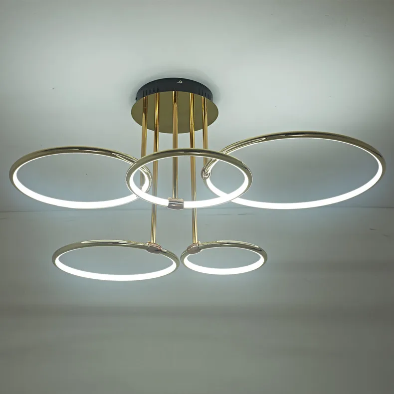 ثريا سقفية عصرية كاجوال بقيادة ليد، مصباح ألومنيوم أنيق ومبتكر للغرفة والنوم، ذكي وسهل الاستخدام، فاخر 6170