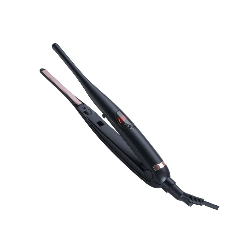 New Arrival Mini Portable Straight Curling Iron 1/3 Inch Pencil Straightener With MHC Heating Flat Iron for Man Short Hair Beard