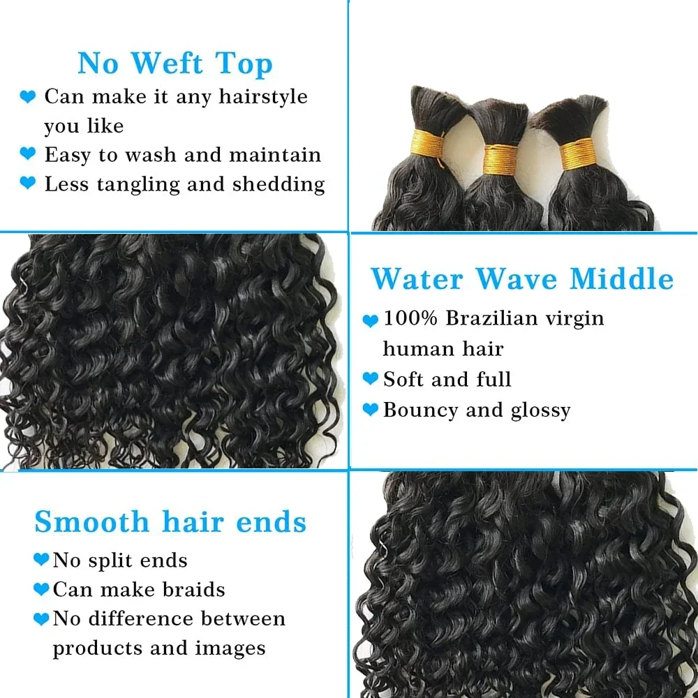 20-28 pollici di capelli umani ondulati di colore naturale all'ingrosso_voghion.com