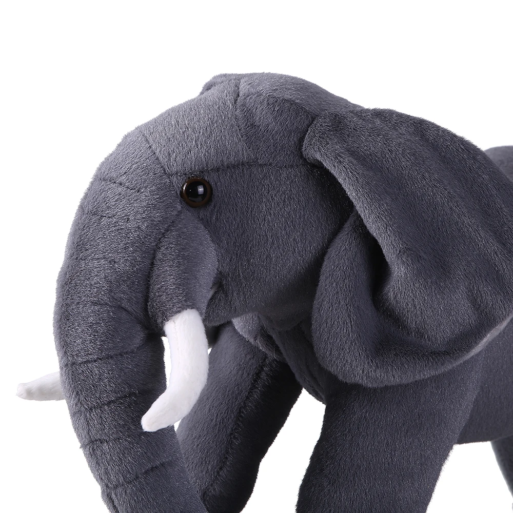 Giant Lifelike Big Ears Elephant Plush Toy - Custom Wild Animals