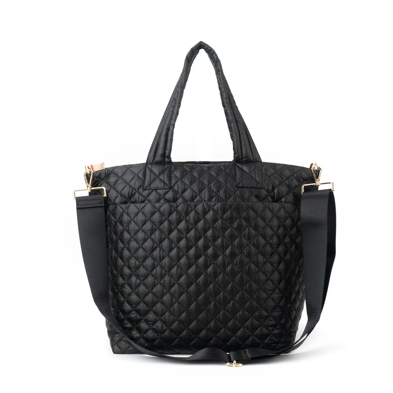 New Wholesale Custom Handbag Women Quilted Puffer Tote Bag