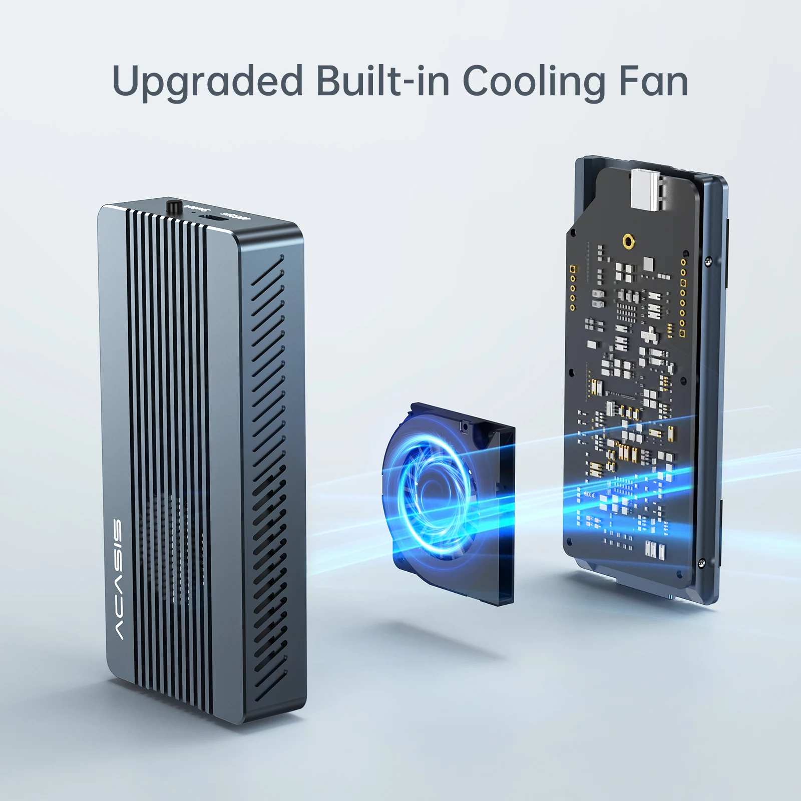 ACASIS USB4 Docking 40gbps Nvme Cooling Fan Enclosure